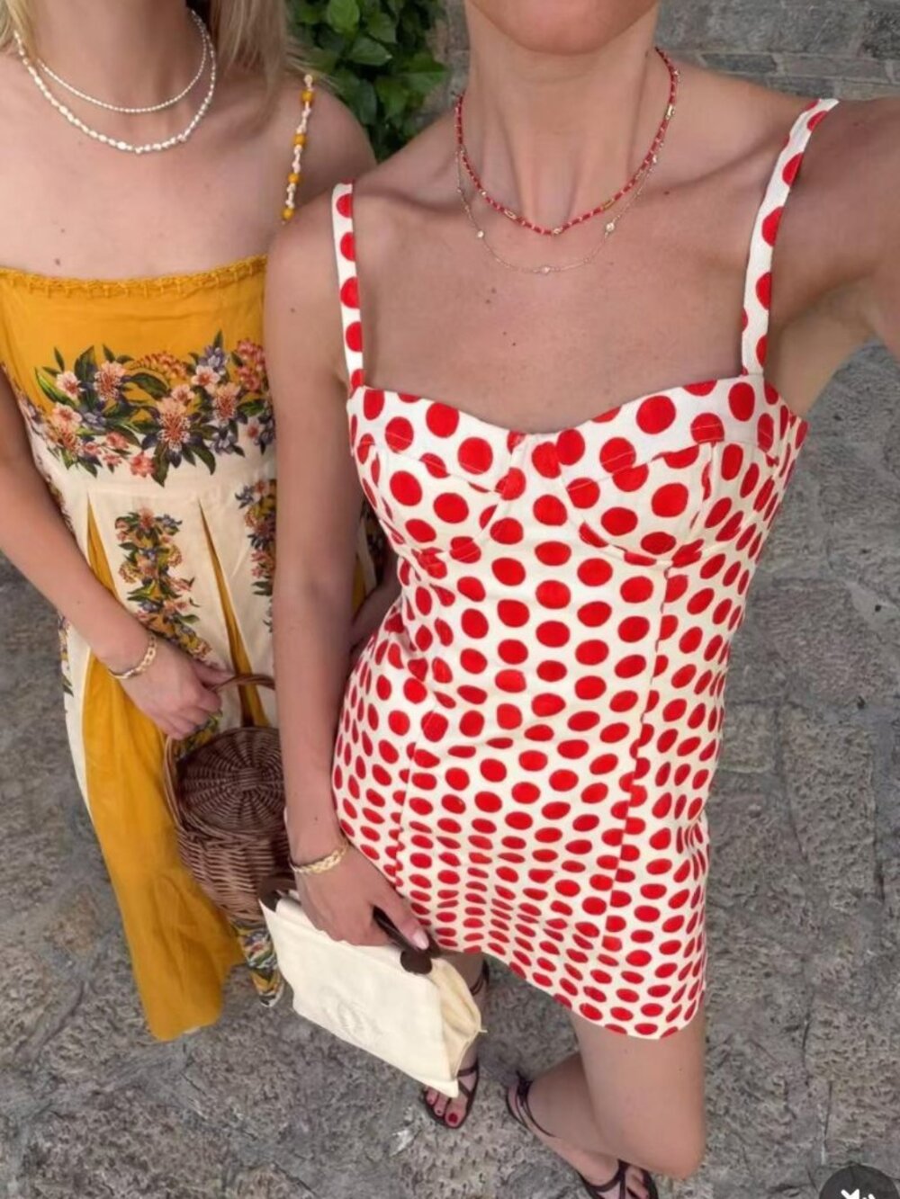 Cara Cara NYC Claudine Mini Dress 0/4/8 Celeste Spot Red Polka Dot
